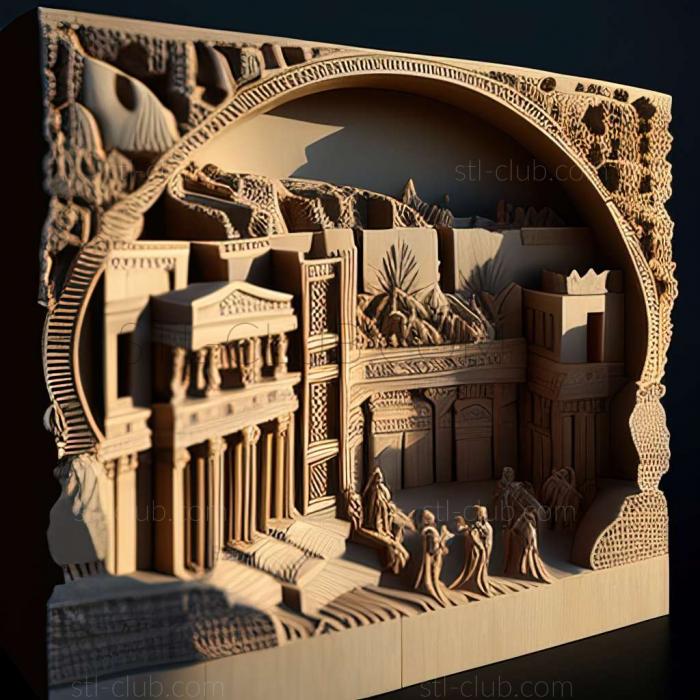 3D model Beit Shean in Israel (STL)